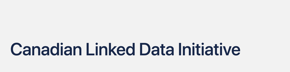 Canadian Linked Data Initiative (CLDI) (2016–)